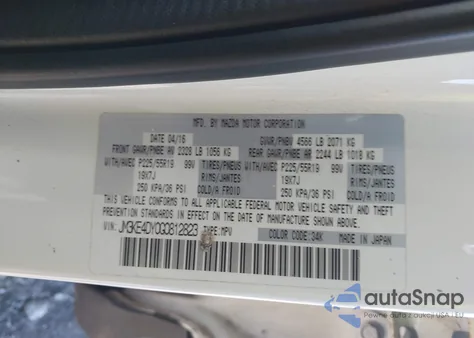 2016 Mazda Cx-5 Grand Touring z USA, uszkodzony, nr VIN JM3KE4DY0G0812823